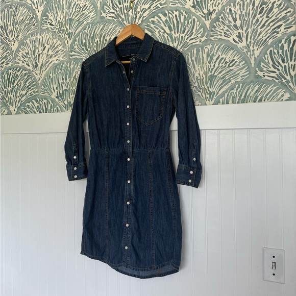 Veronica Beard Keston Denim Western Mini Dress in Cornflower, Women’s 4 - Picture 2 of 5